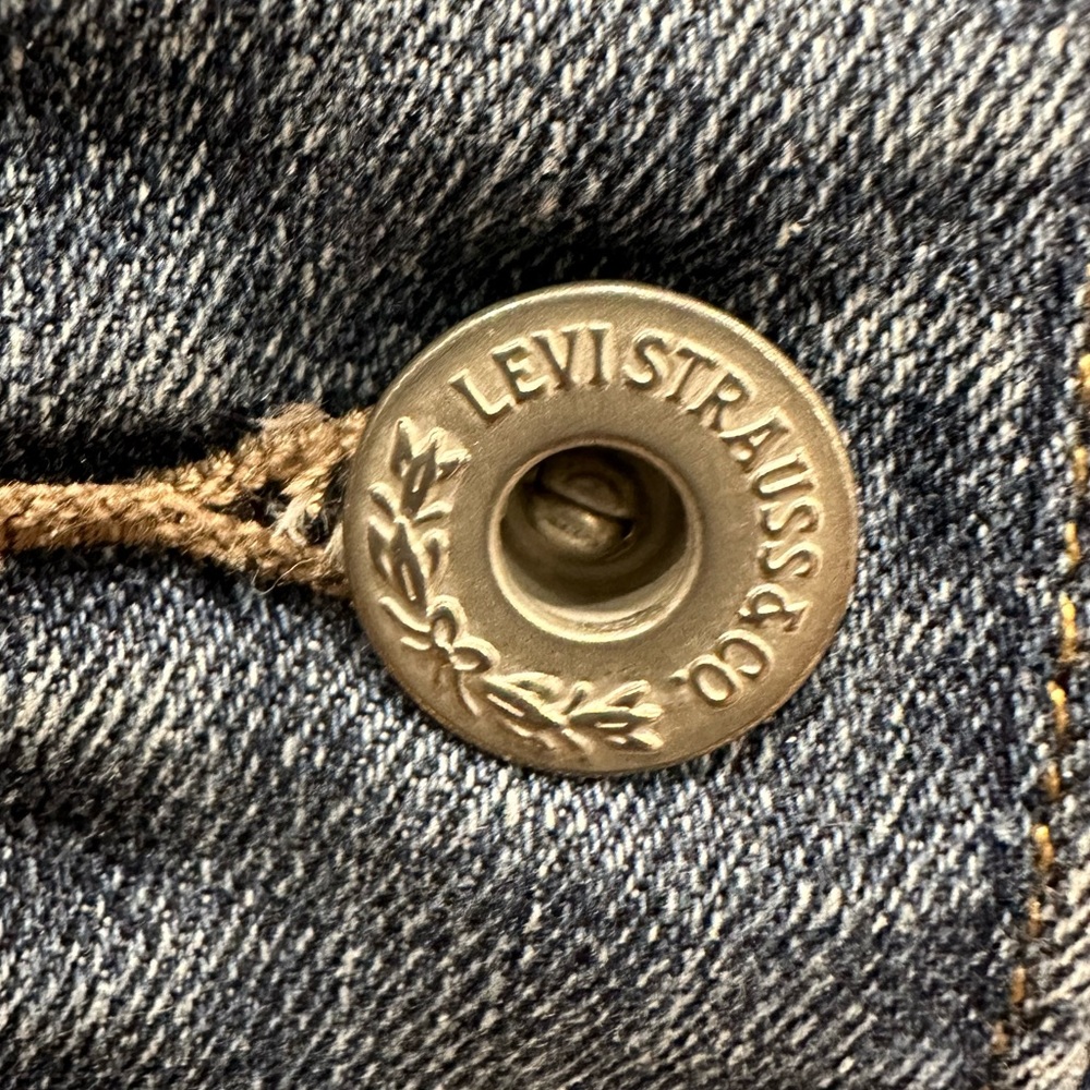 LEVIS Denim Jacket 3449 Blue Button Up Size M - Picture 7 of 15